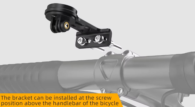 Bike Computer Mount Out-Front, Bicycle, Handlebar Mount Headlight Camera