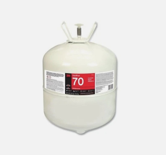 HoldFast 70 Spray Adhesive, 27.3 lbs, Large Cylinder, Clear 3M™ 7100138479
