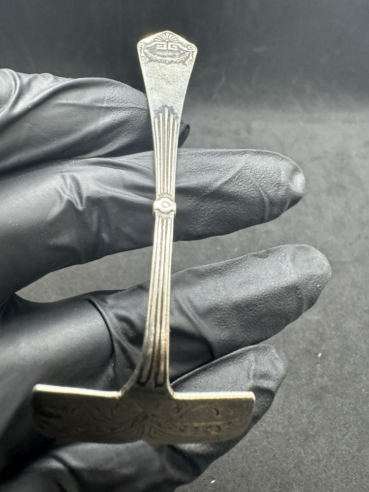 Vintage German .800 Solid Silver Baby Food Pusher