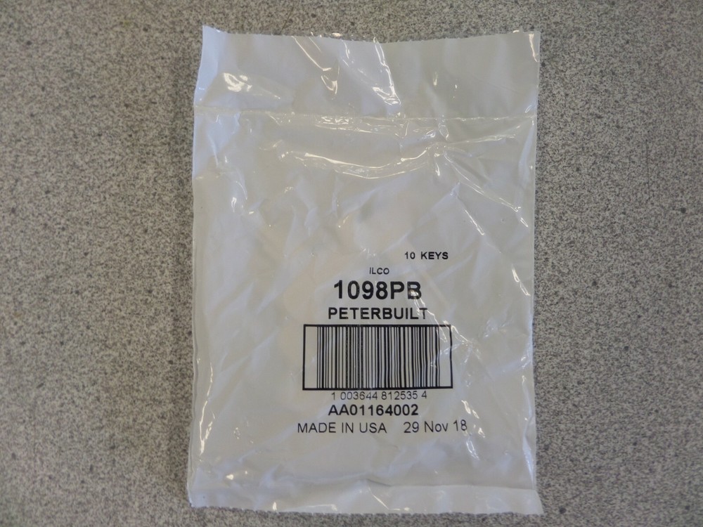 PETERBILT TRUCK KEY BLANKS ILCO 1098PB 10 PACK
