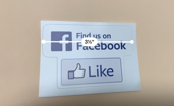 Like us on Facebook sticker