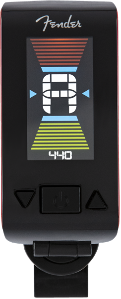 Genuine Fender Original Clip-On Color LCD Tuner for Guitar, Banjo - FIESTA RED