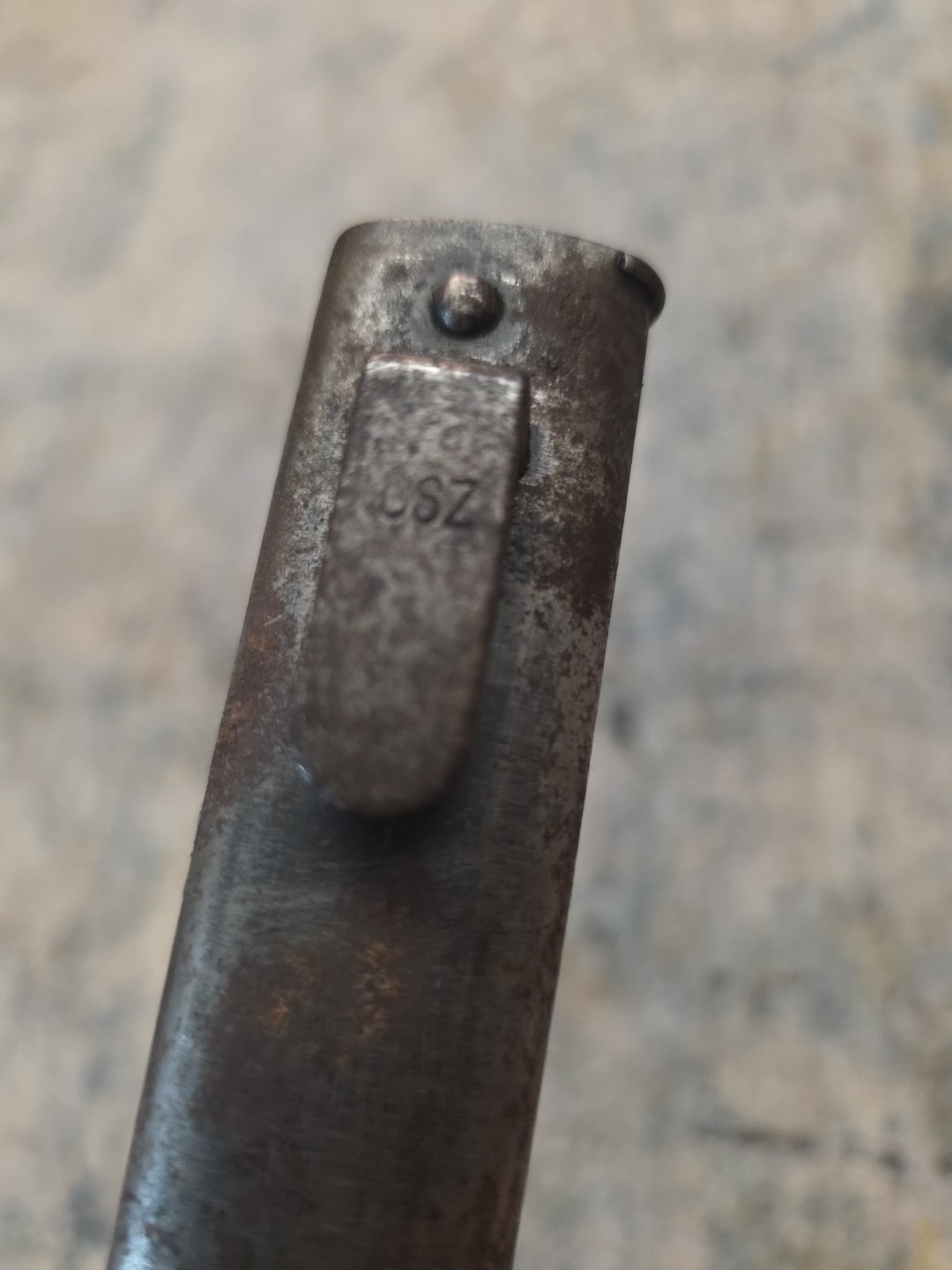 CSZ- H Bayonet & Matching Scabbard Original WWII