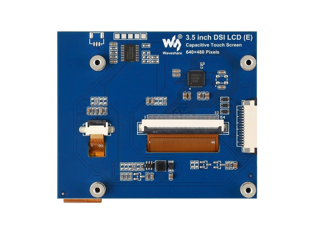 Waveshare 3.5inch DSI Capacitive Touch Display, 5-Point Touch, 640x480