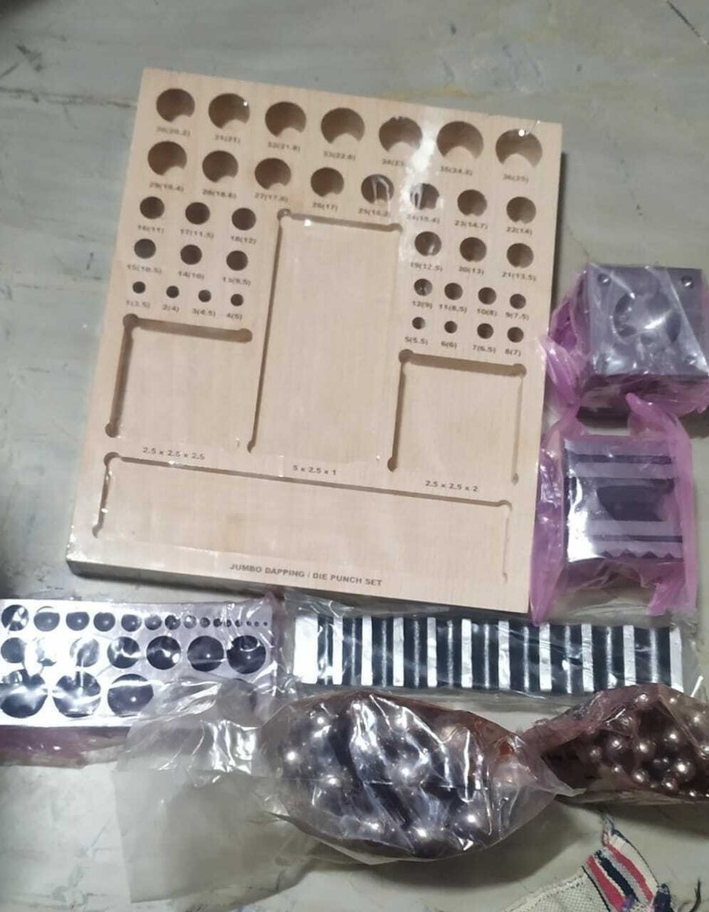 Multipurpose 43 Piece Metal Forming Kit Dapping Set with Lock,...