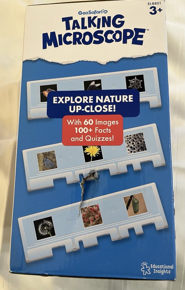 Educational Insights GeoSafari Jr. Talking Interactive Microscope Ages 3+