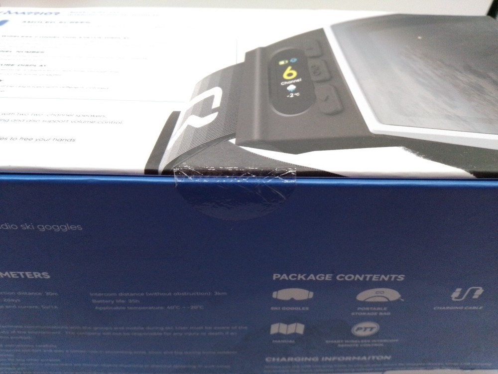 SkiWarrior Smart Wireless Intercom Audio Ski Goggles