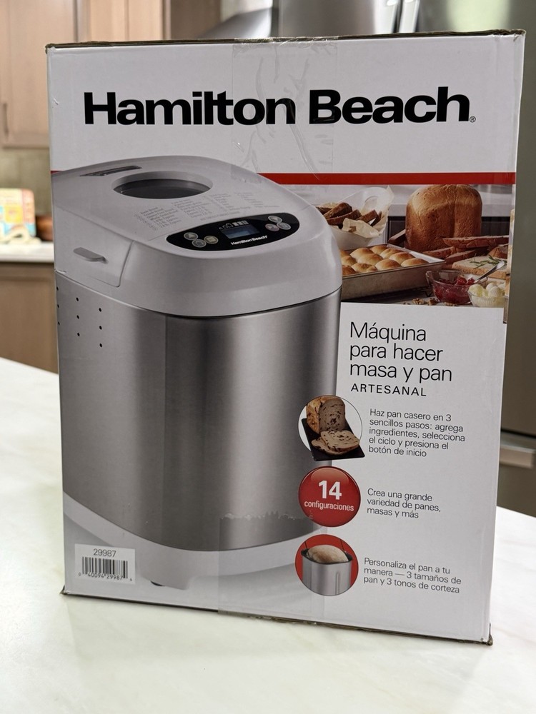 Hamilton Beach Digital Bread Maker 2lb Artisan Gluten-Free 14 Settings NEW