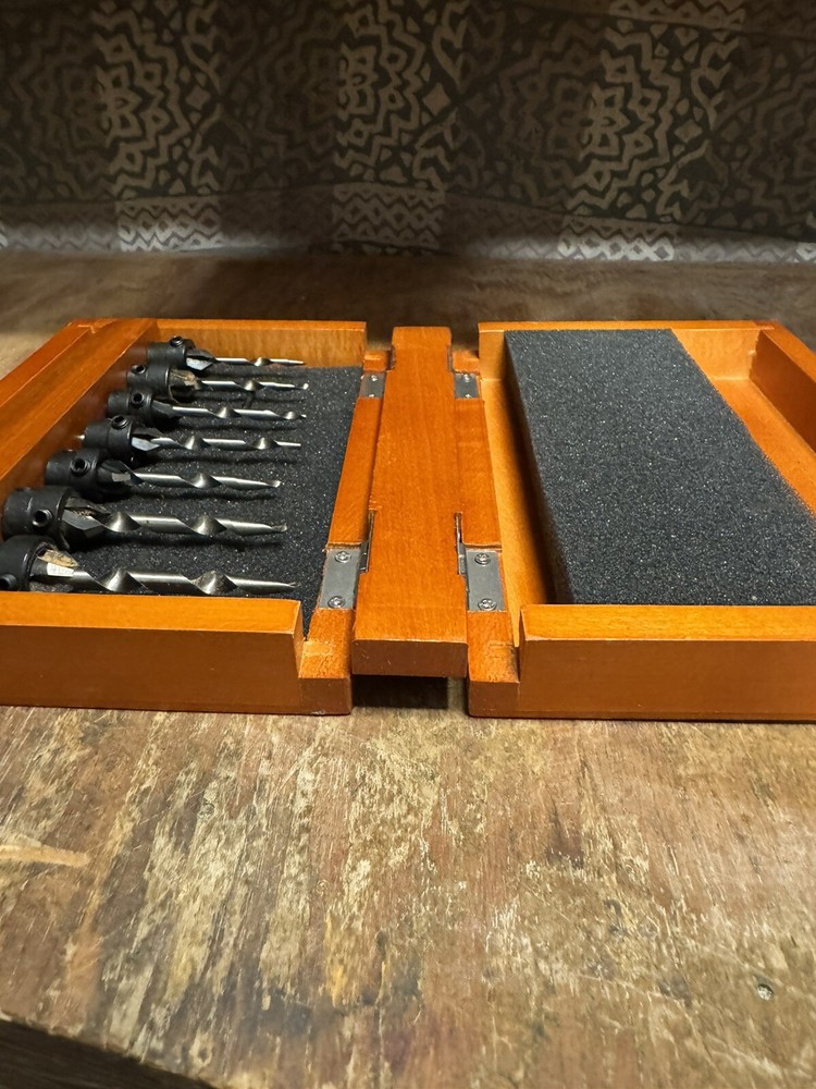 Countersink woodworking Drill Bit tools Set With Box