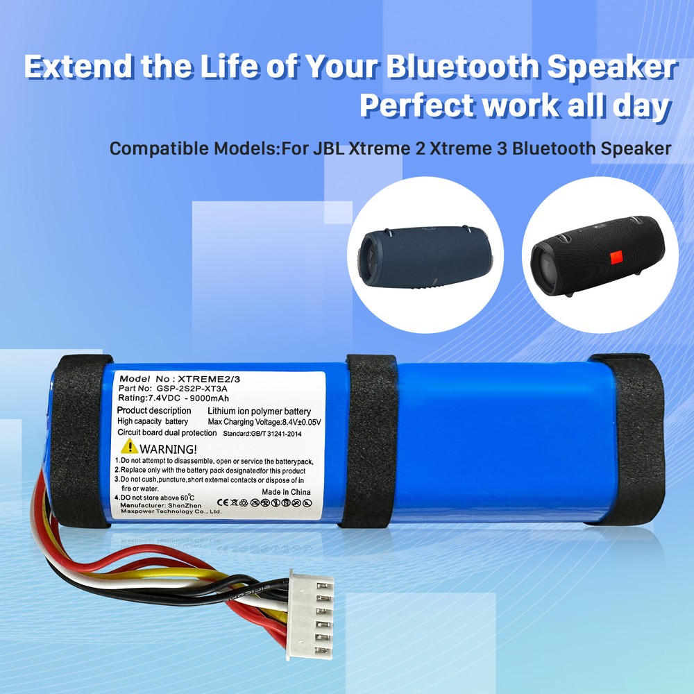 Battery For JBL Xtreme 2 JBLXTREME2BLKIN JBLXTREME2BLUIN JBLXTREME2GRNIN