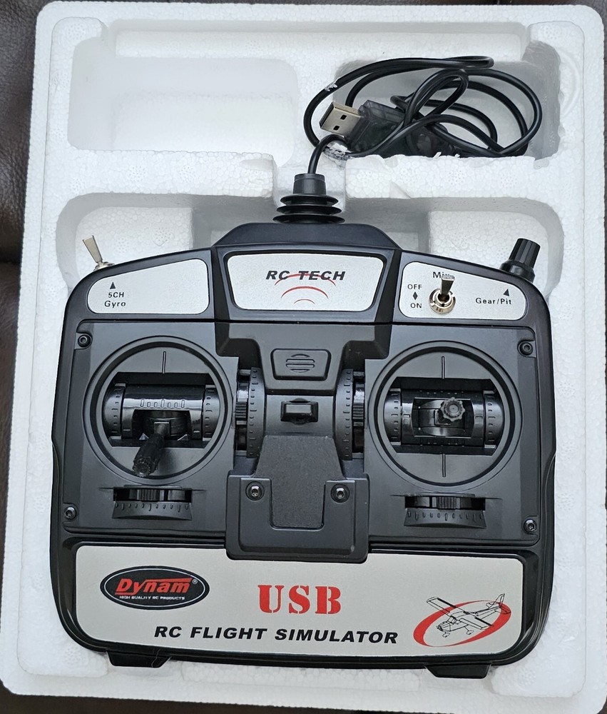Dynam 6Ch USB R/C Model Flight Simulator Helicopter Airplane