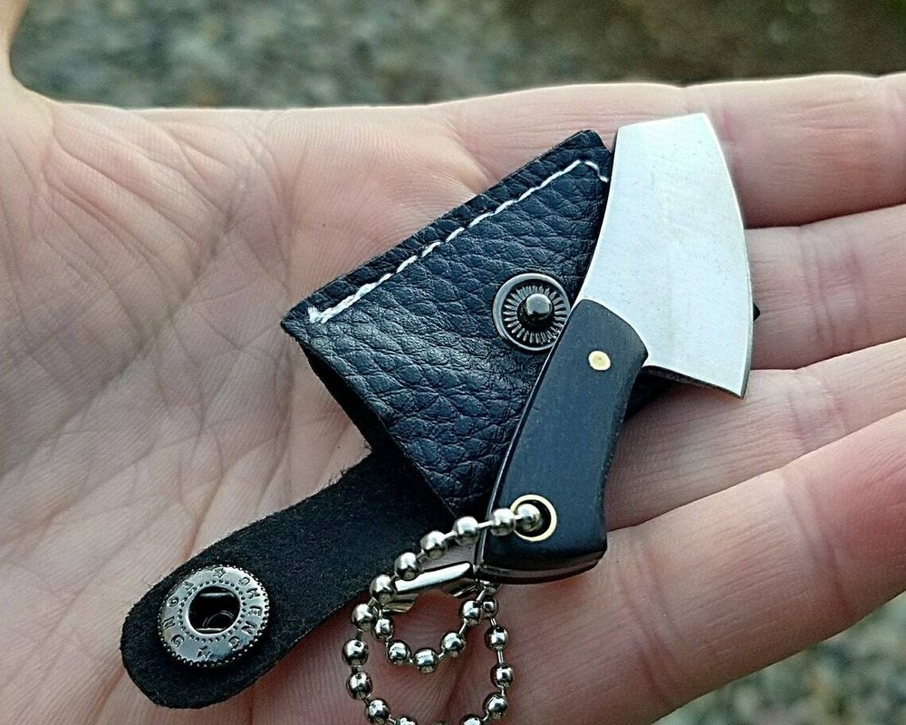 Mini Black Cleaver Knife, Tiny Knife, Miniature Butcher, Tiny Cooking, Oddities
