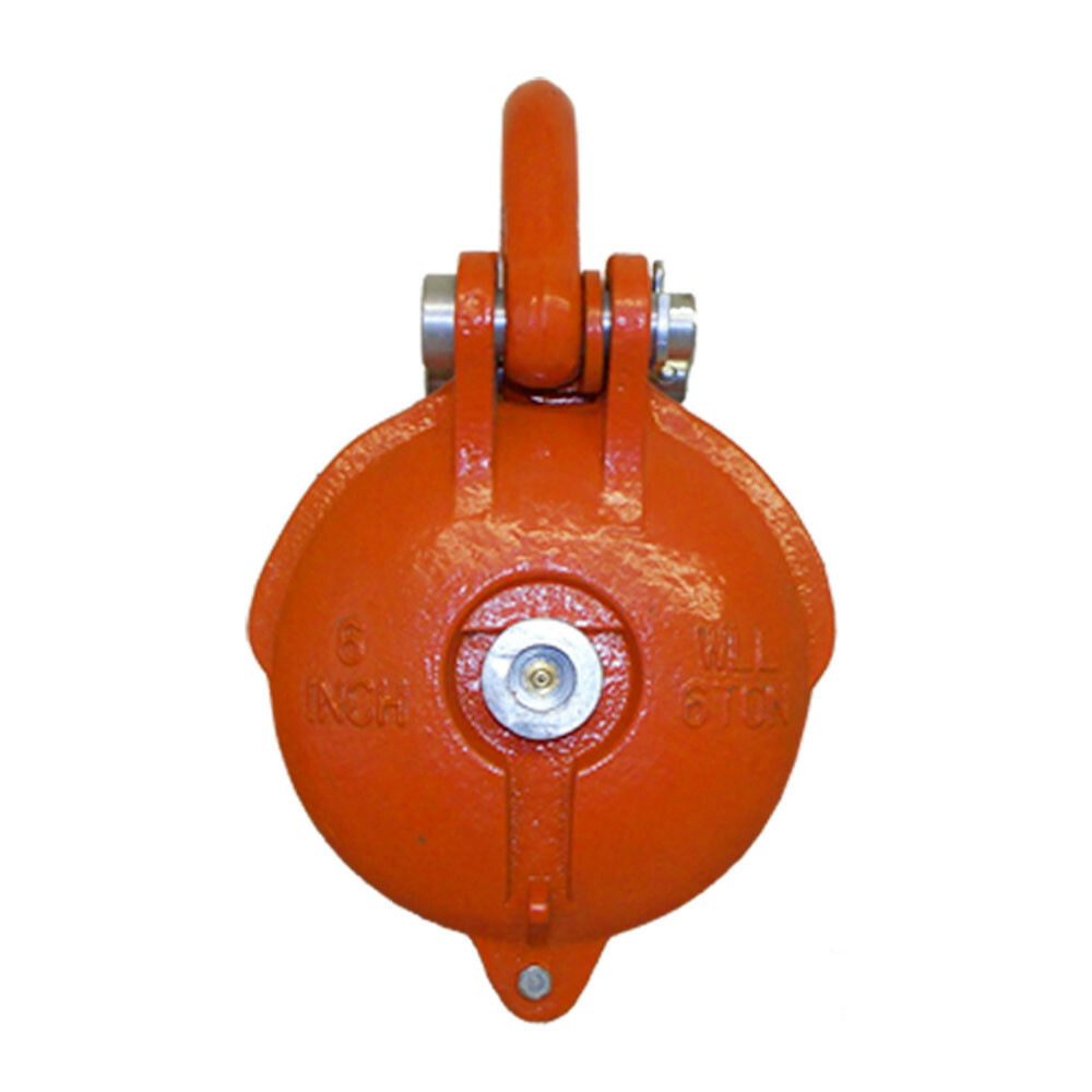 4.5 Ton Bail Snatch Block Hoist Rig-ging Shackle Wire Rope 5" Pulley