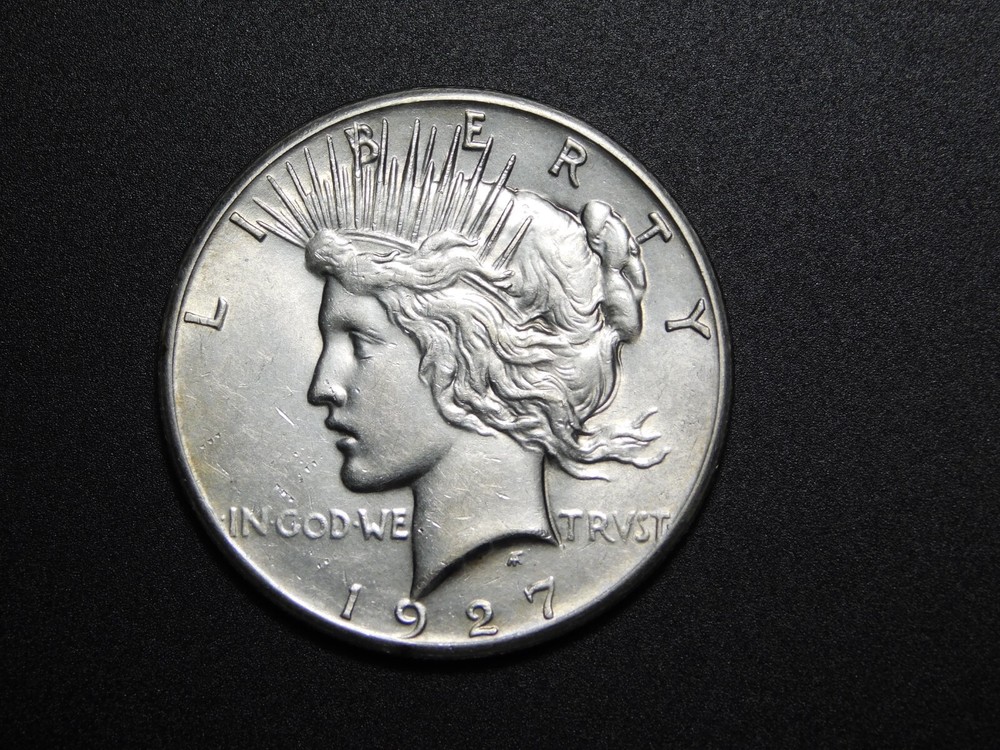 OLD WEST US COINS 1927 PEACE SILVER DOLLAR