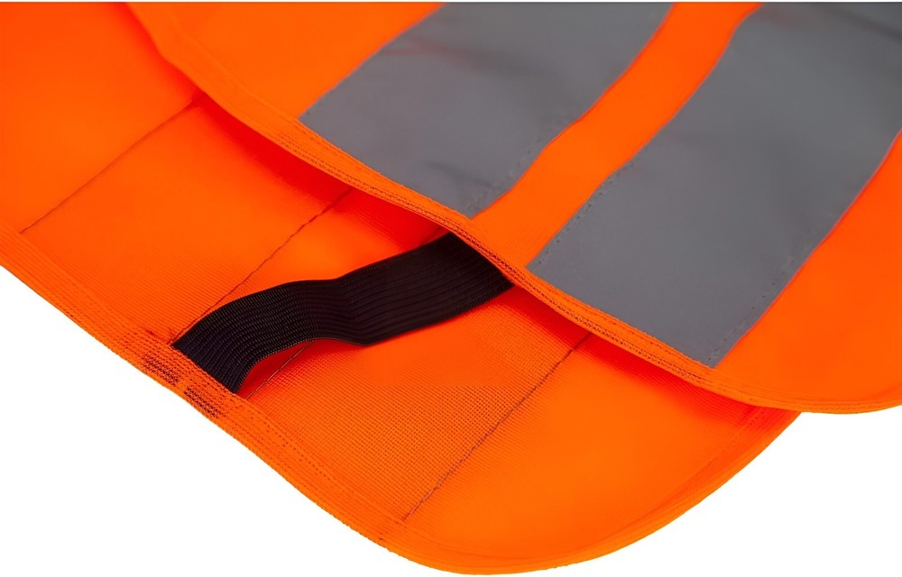 Reflective Safety Vest For Child, Lightweight, Polyester, Orange (2 Pack)