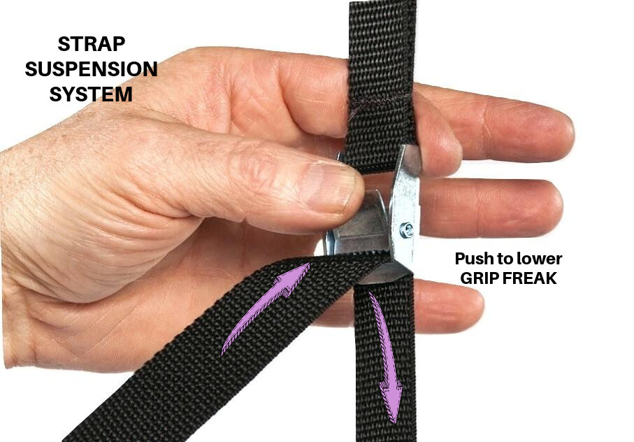 GRIP FREAK Hang Anywhere Adjustable Strap System