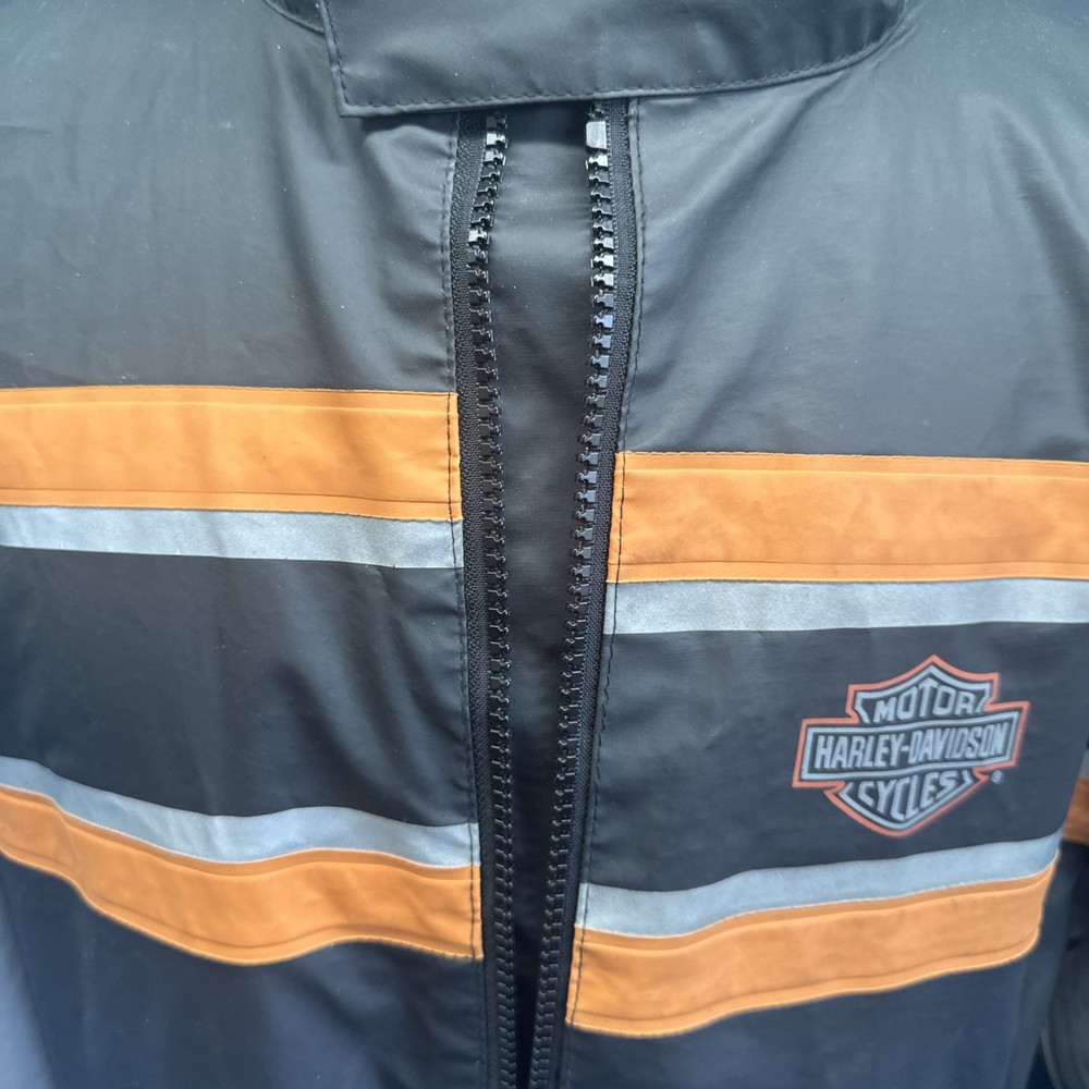 Genuine Harley-Davidson Reflective Rain Jacket Size Medium