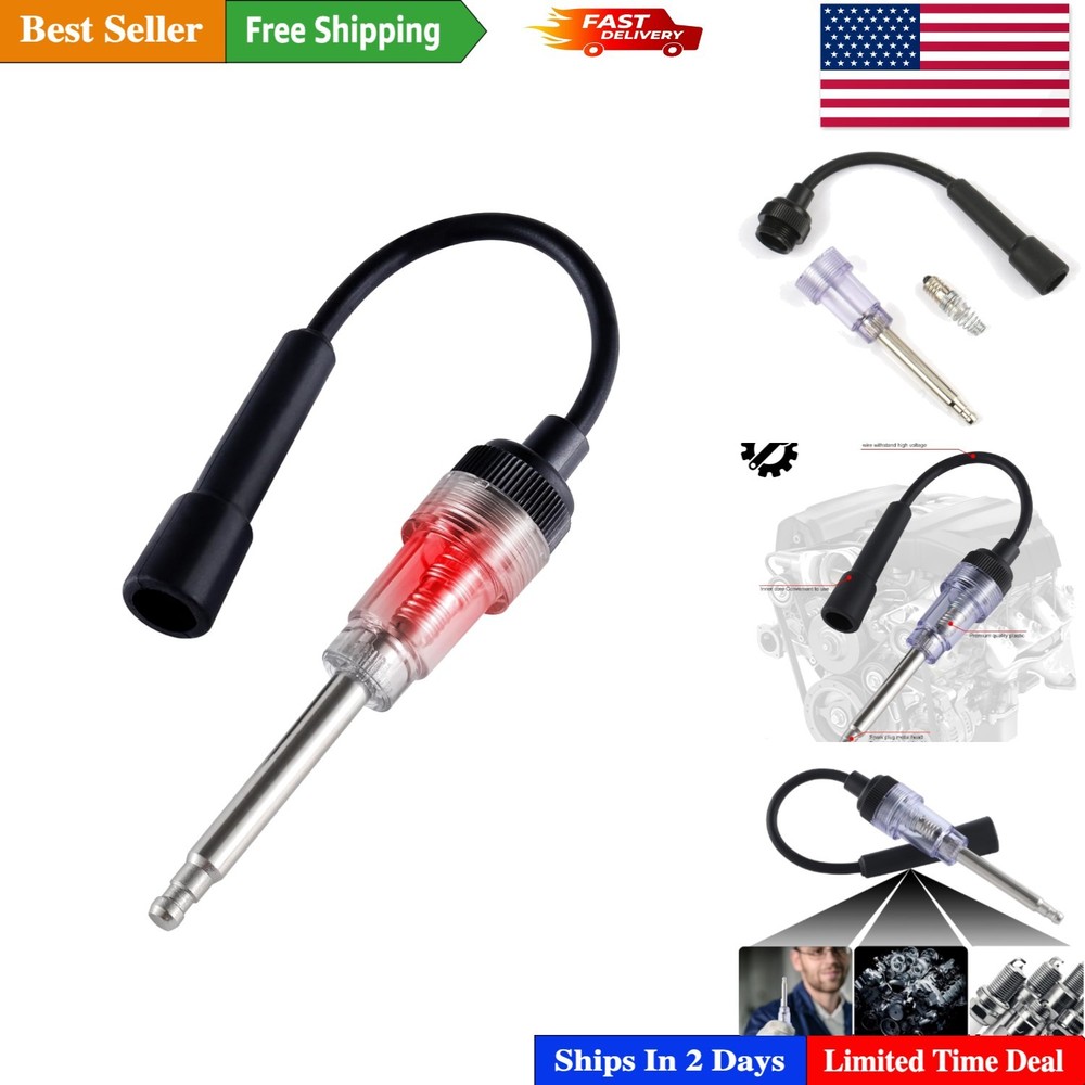 Universal Inline Spark Plug Tester for Fast Engine Diagnostics - Durable Design