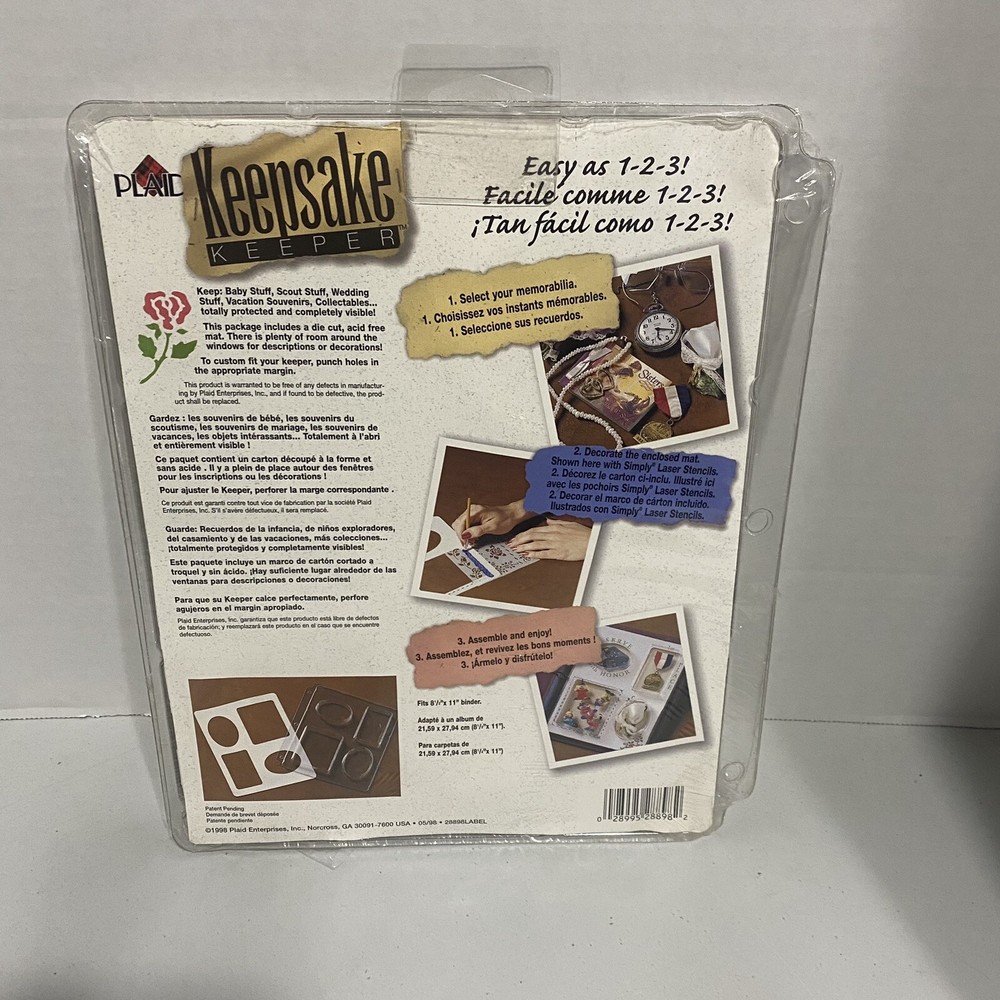 Plastic Pockets Sheet Raised for Keepsakes Scrapbook Notebook Binder