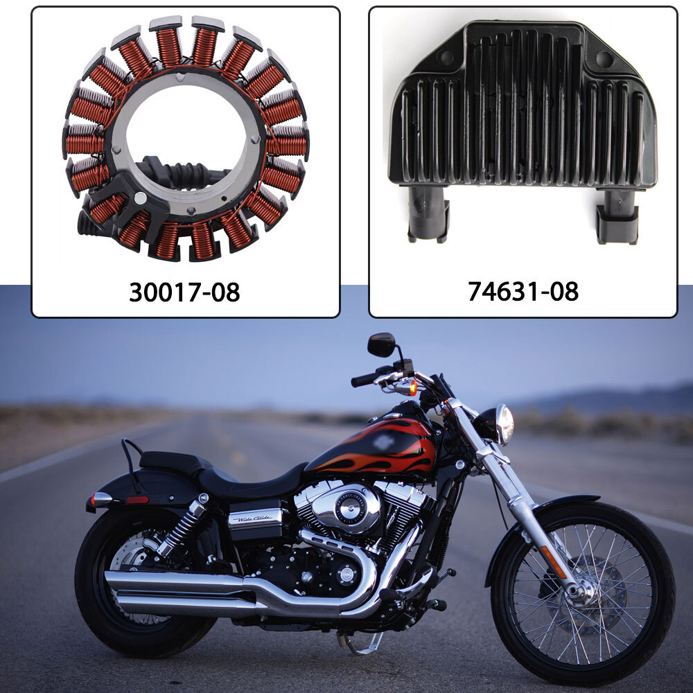 Stator Coil w/ Voltage Regulator Rectifier For Harley Dyna 2008-2014 2015 2016