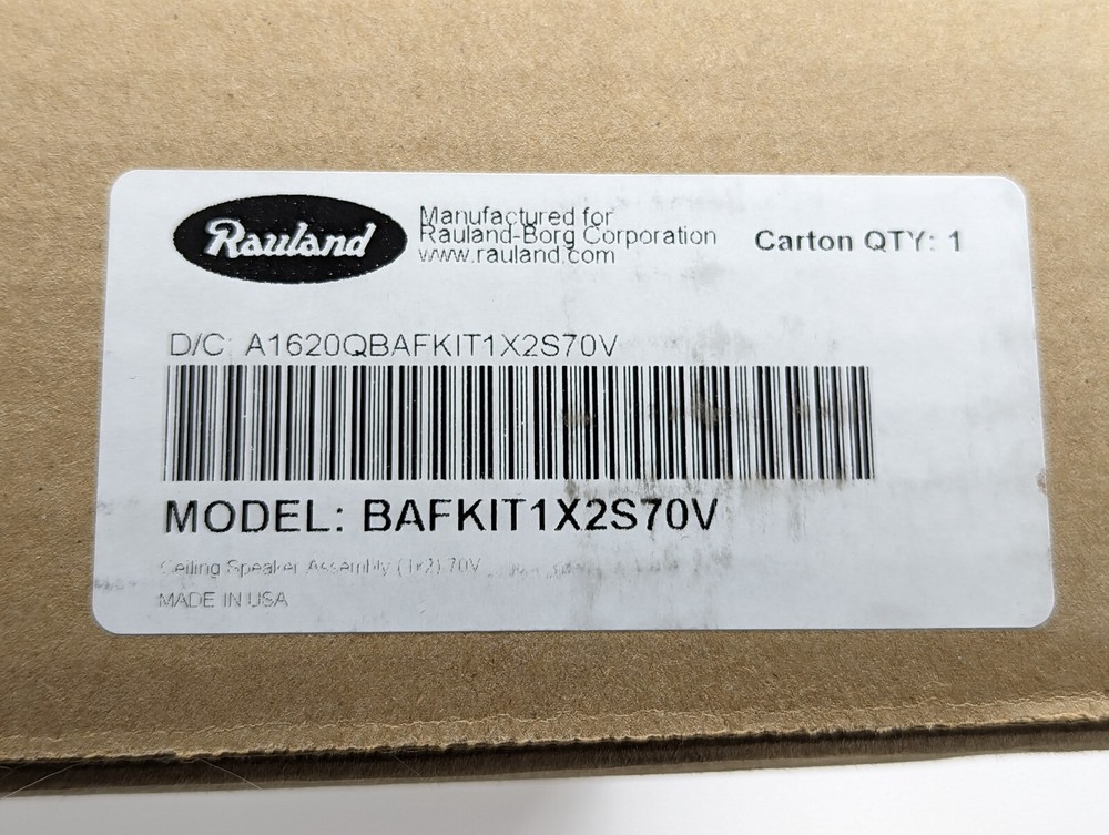 Rauland Communications BAFKIT1X2S70V Ceiling Speaker Assembly *NEW*
