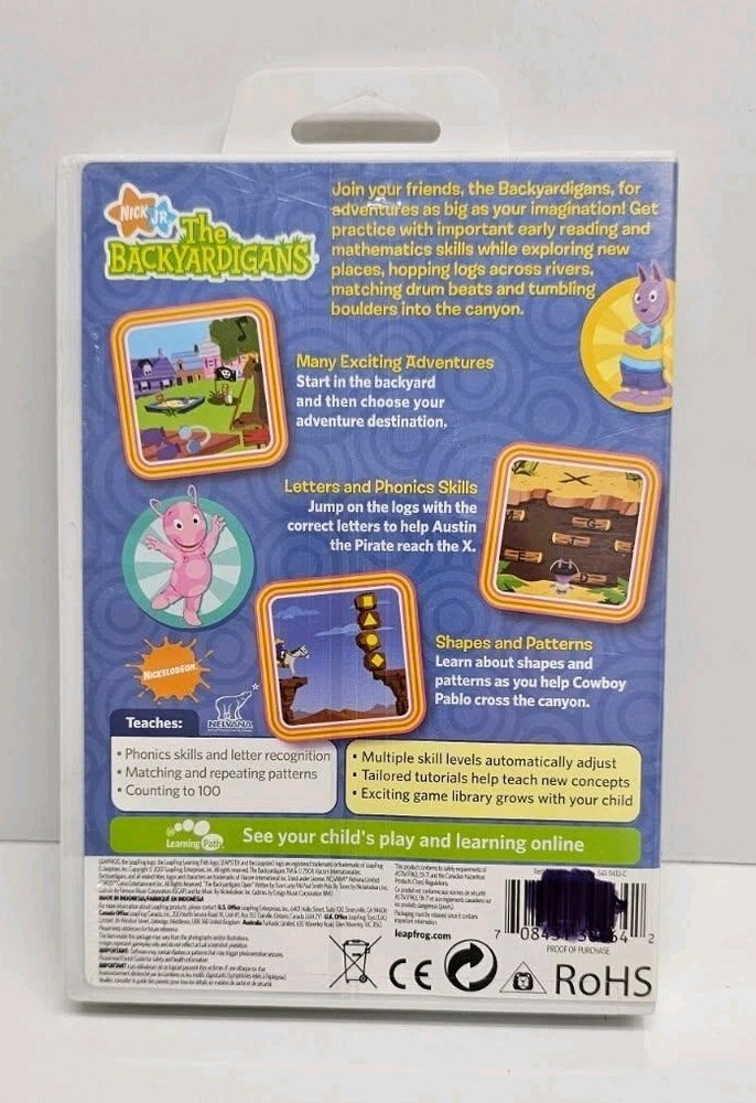Leap Frog Leapster 2 Nick Jr. The Backyardigans Game New