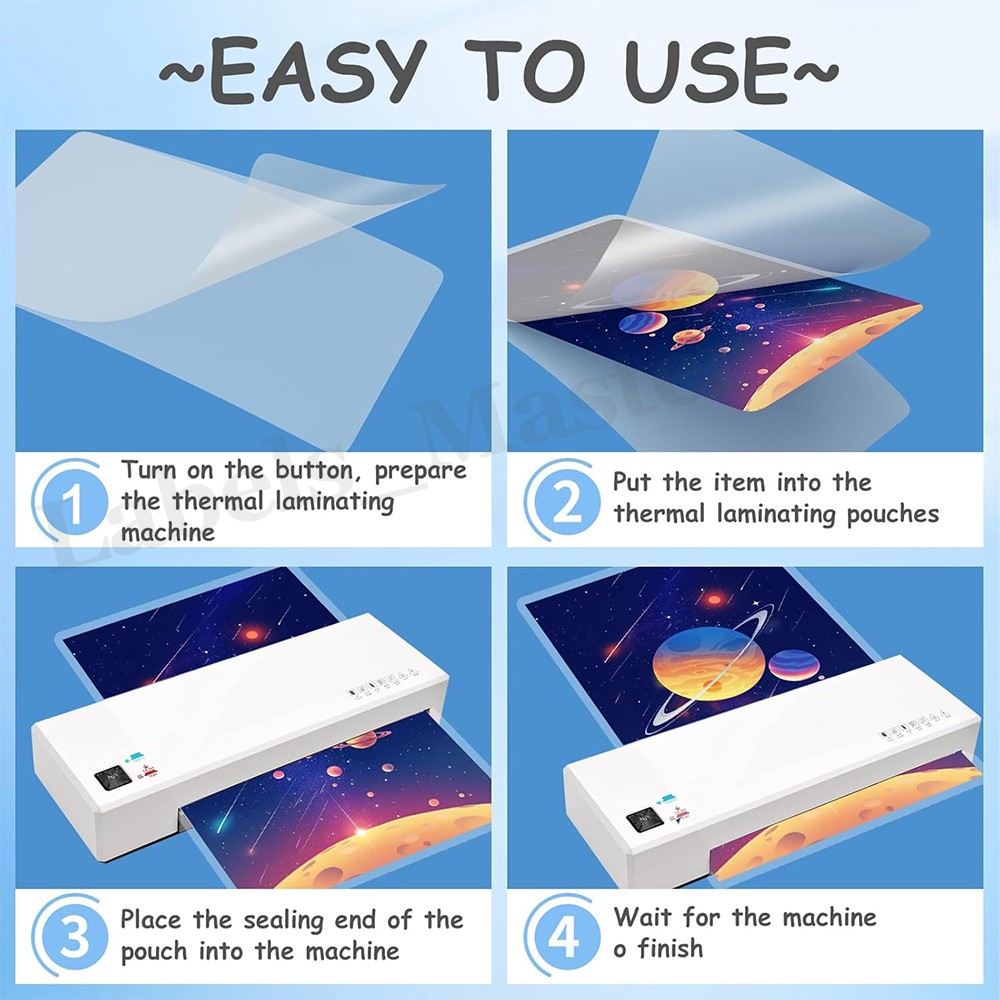 1000 Sheets 5 Mil Clear Thermal Laminating Pouches Letter 9"x11.5" for Laminator