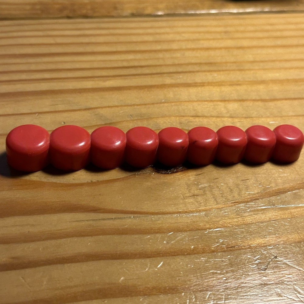 1/4" Red Rubber Socket Organizer Storage Holder SAE/Metric Universal