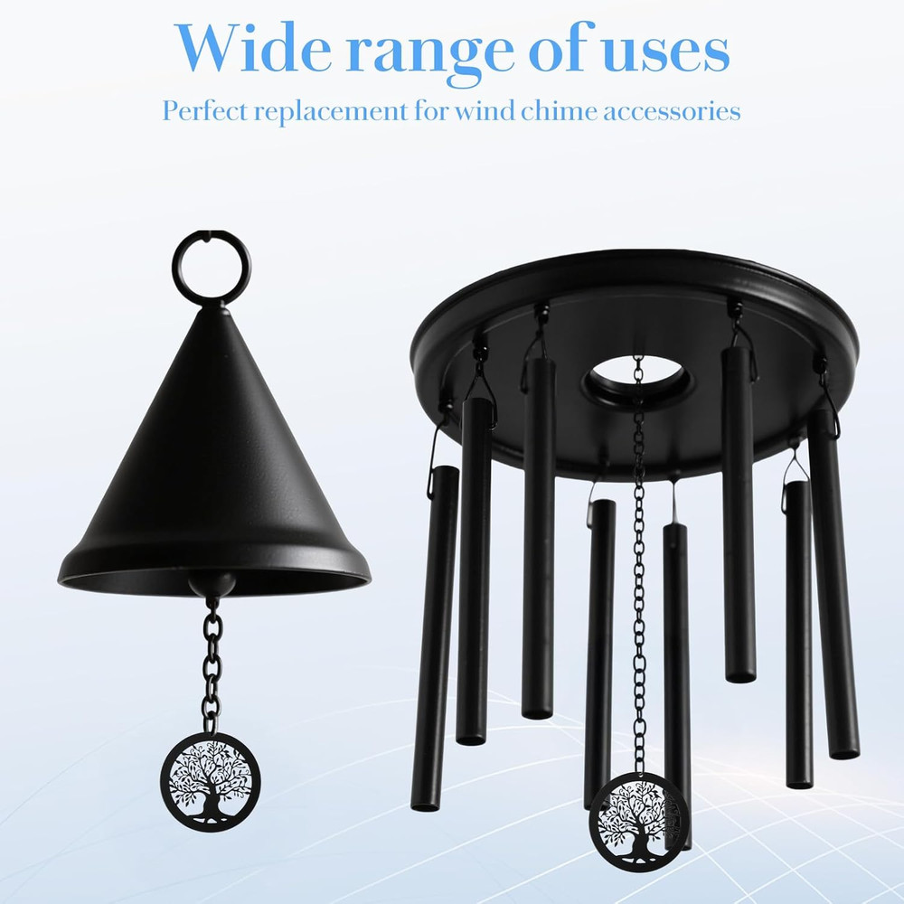 Replacement Wind Catcher with 16.4FT Nylon Cord, Wind Chime Sail Replacement Bla