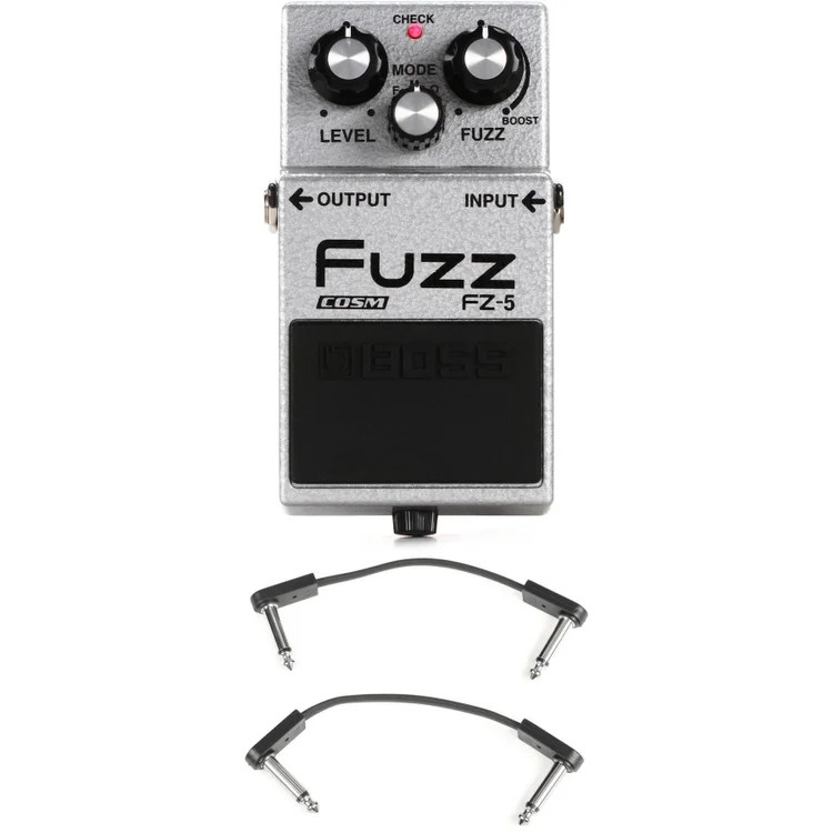 Boss FZ-5 Fuzz Pedal with EBS Patch Cables