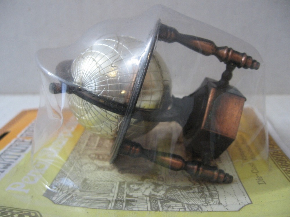 Die Cast Miniature Replica Spinning World Globe Pencil Sharpener