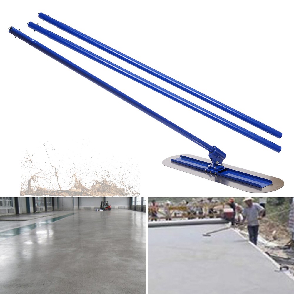 Bull Float Concrete Float 48 x 12 Concrete Tool Trowel 3 Handle 1.8M Finish Tool