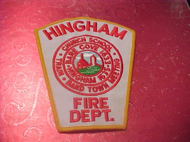 HINGHAM MASSACHUSETTS FIRE DEPARTMENT PATCH SHOULDER SIZE UNUSED