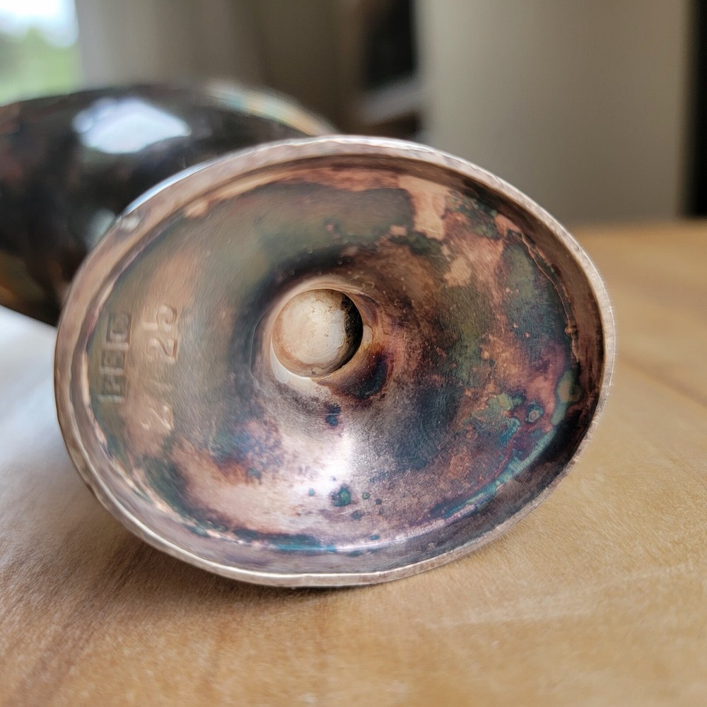 Vintage PS Co Silver Creamer Pitcher 5 In