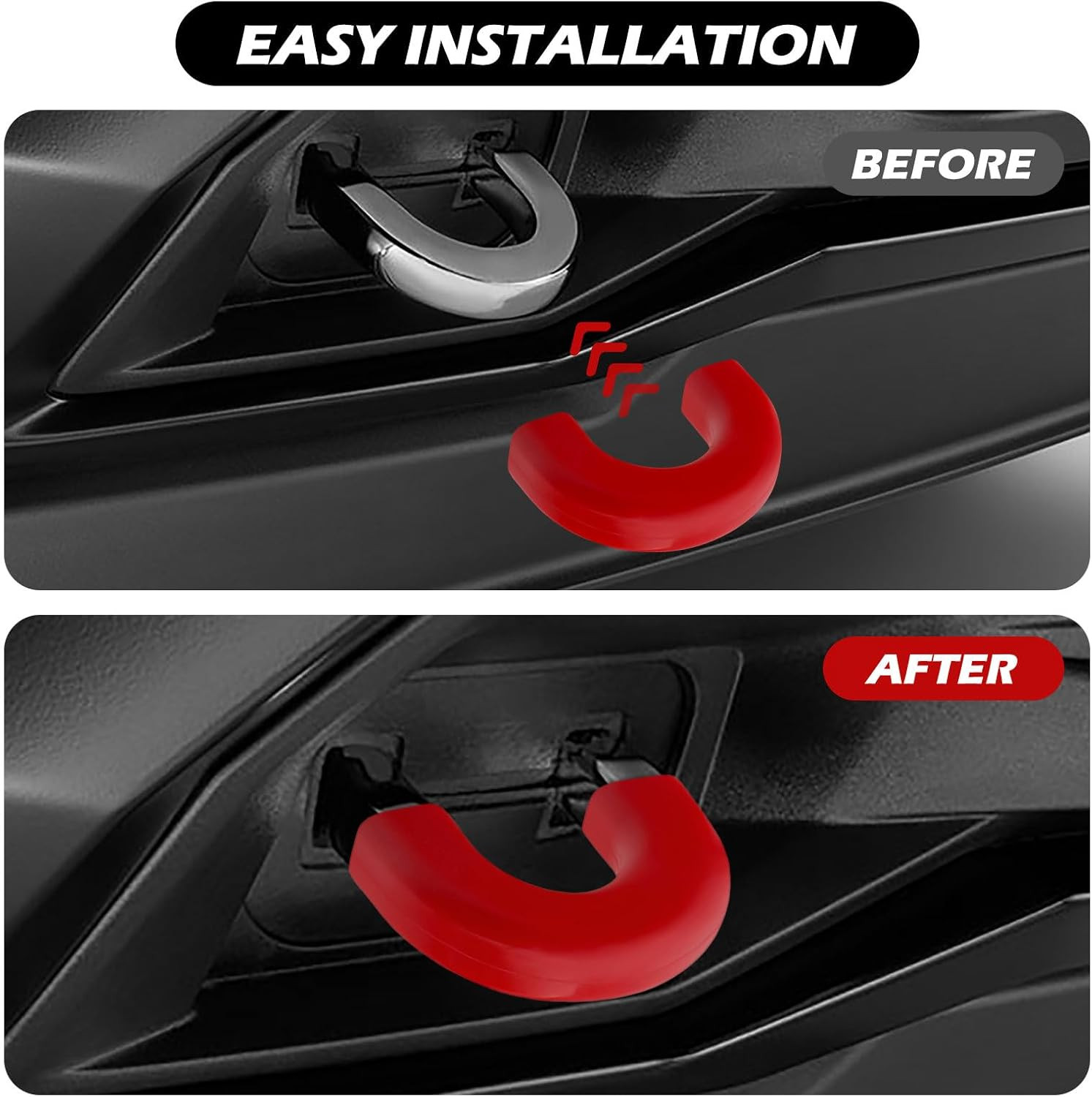 Tow Hooks Covers for Chevy Colorado Trailboss 2015-2026/GMC Canyon 2015-2022 (No