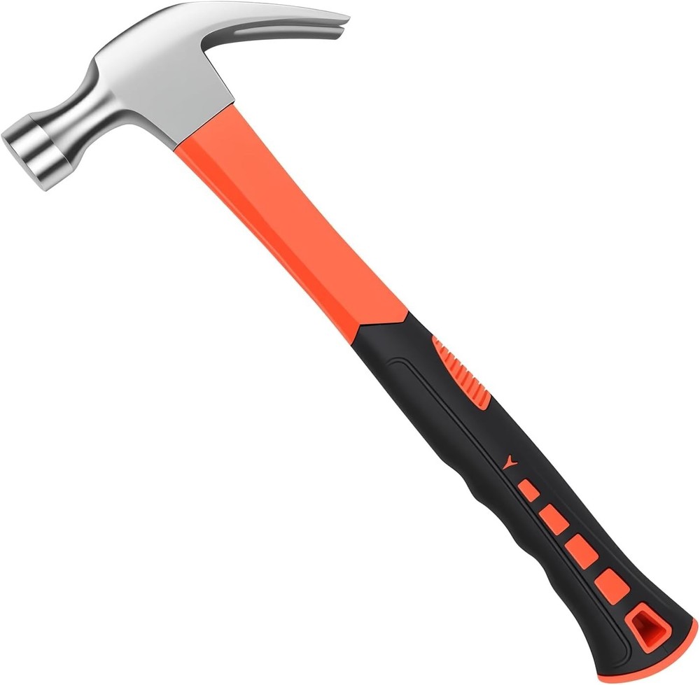 Framing Hammer Claw Camping Hammer Hammers with Smooth Face Long Handle Strai...