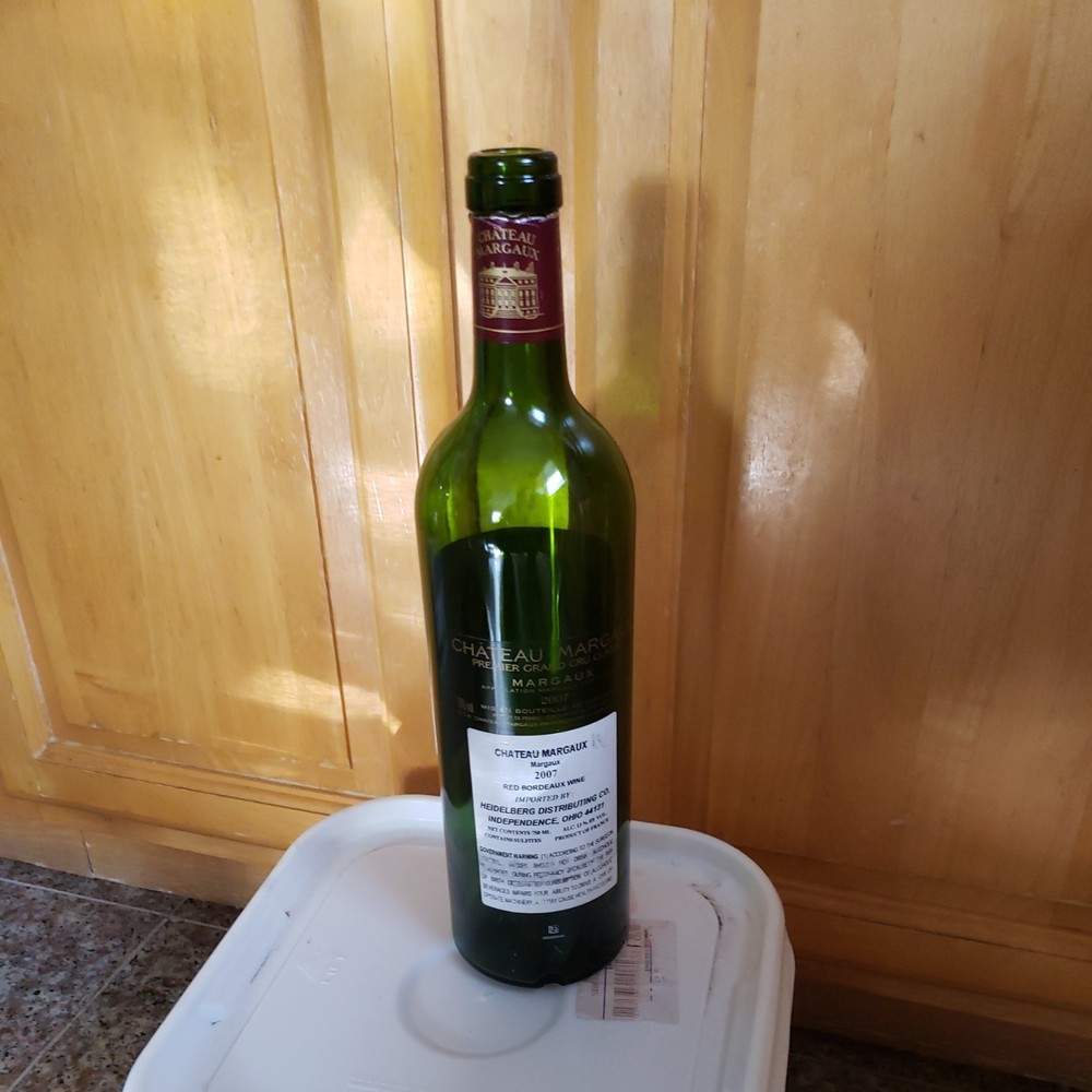 Bottle CHATEAU MARGAUX 2007~Empty No cork
