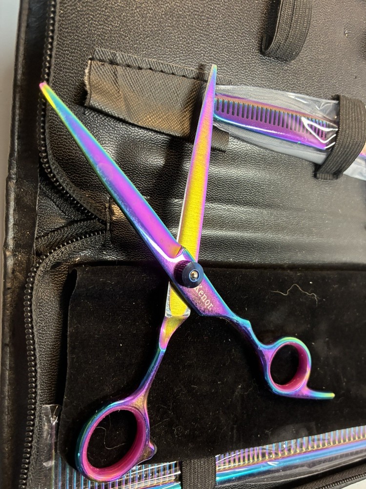 Dog Grooming Shears 3 cases 6 scissors