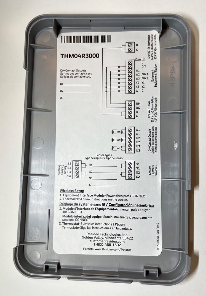 Honeywell THM04R3000 RedLINK Equipment Interface Module for T10+