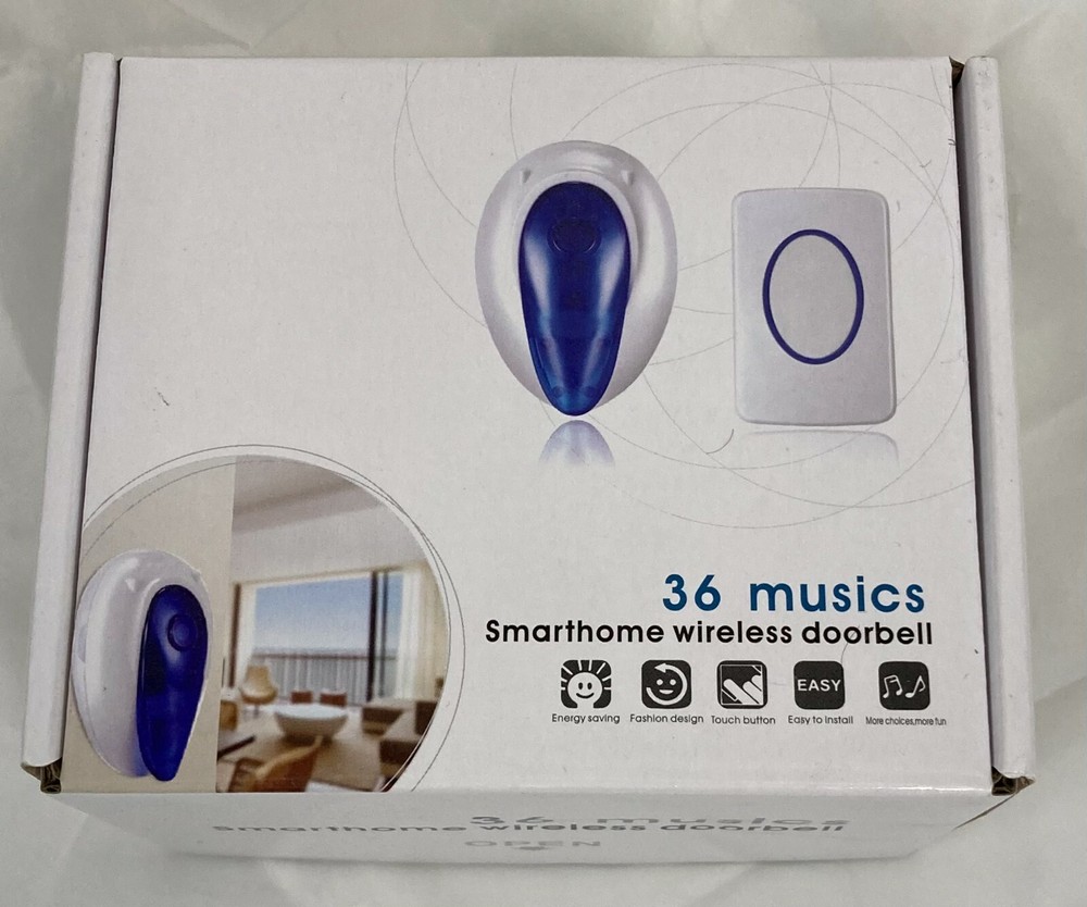 Smart Home Welcome Wireless Doorbell 36 Songs Plugin Transmitter