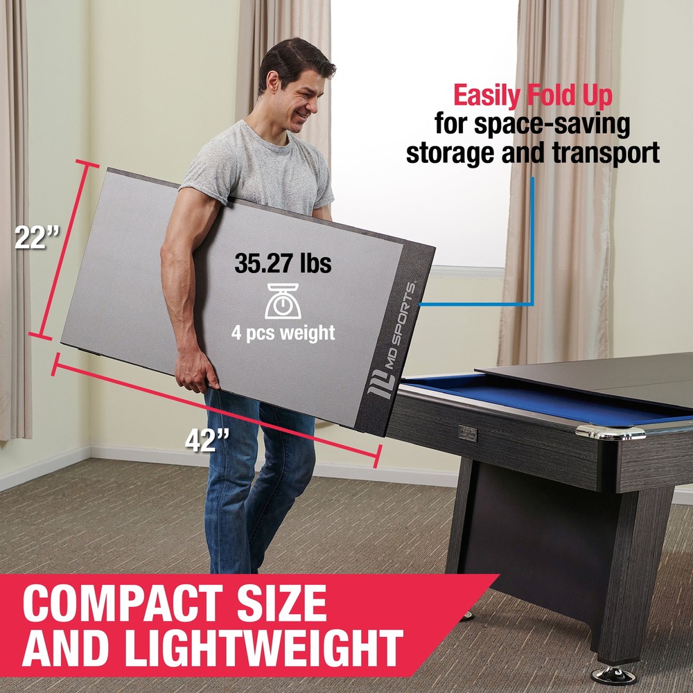 Table Tennis Conversion Top Indoor Fold-up design when not in use