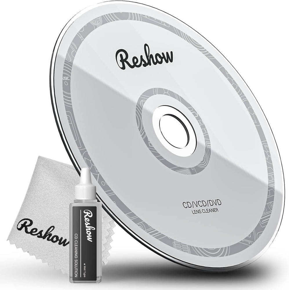 Reshow Laser Lens Disc Cleaner Kit for CD & DVD Player without Scratching