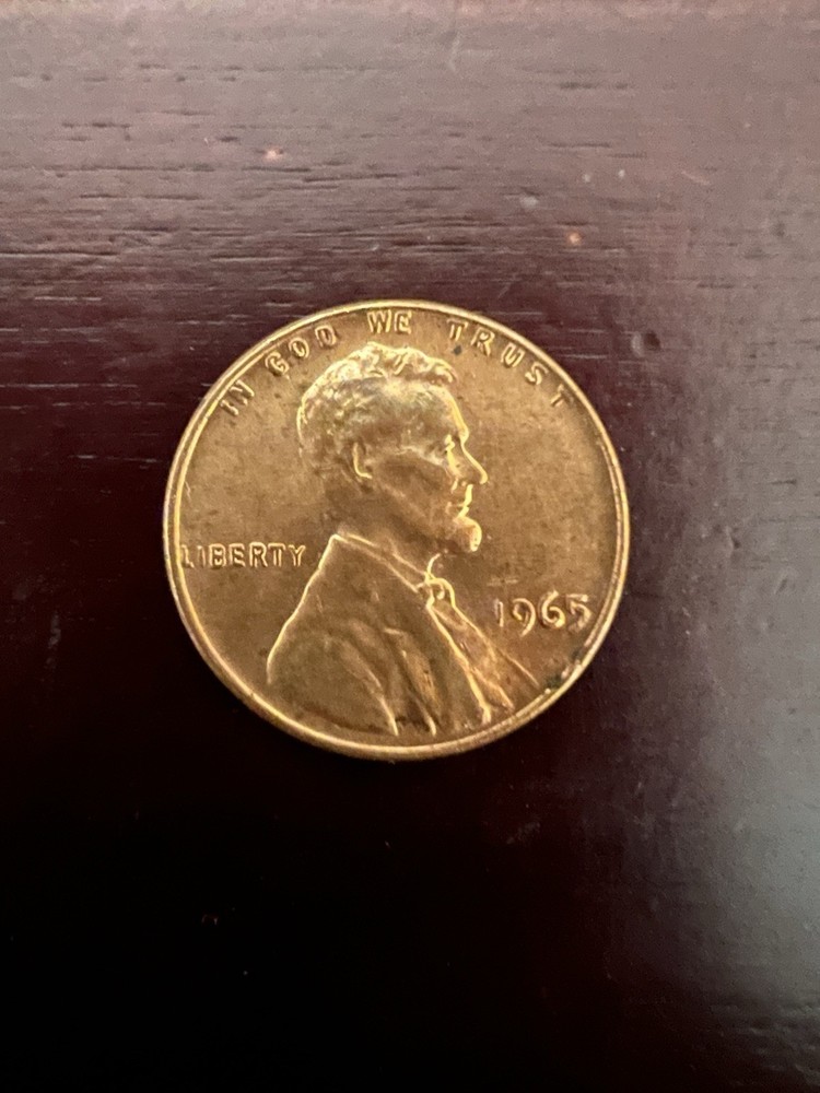 1965 Lincoln Penny No Mint Mark With Multiple Errors