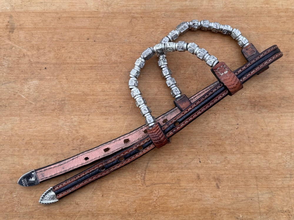 BILLY ROYAL Sterling Silver Plate REPLACEMENT DOUBLE EAR PIECES for Headstall