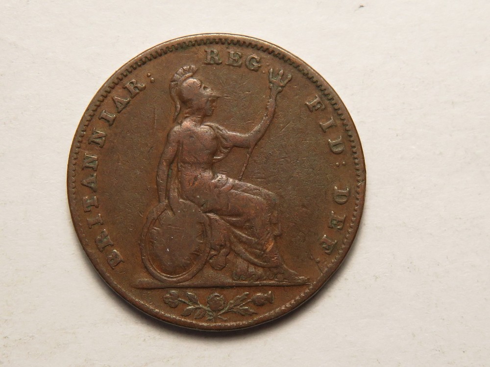 1848 Great Britain Farthing, VG