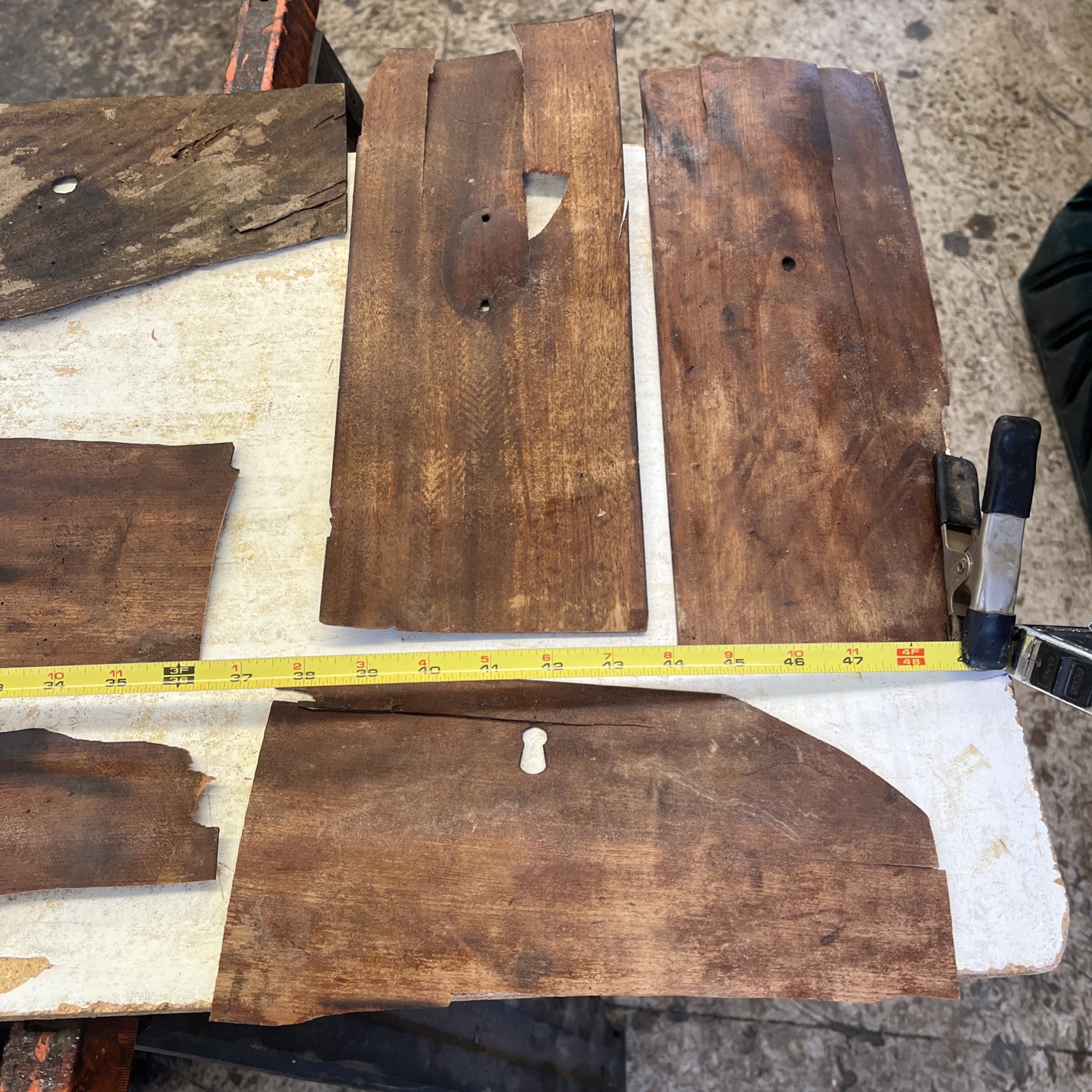 19thC Mahogany And Cherry Veneers