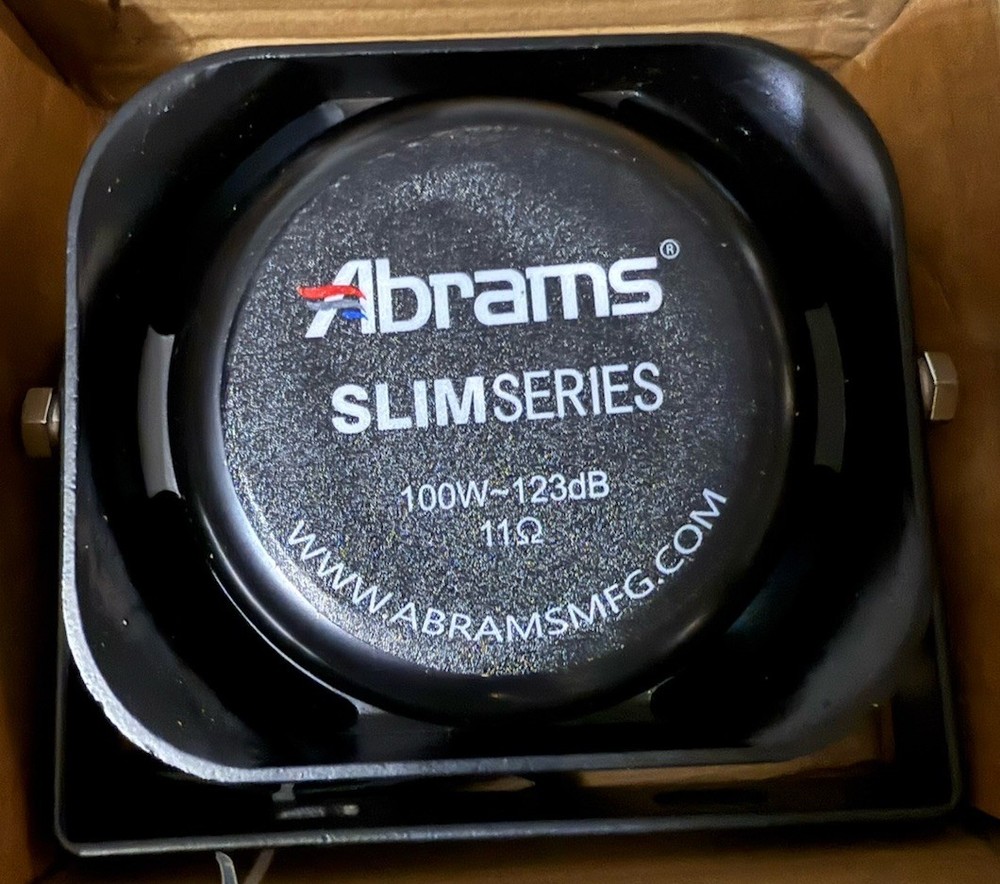 Abrams Mfg 100 Watt Speaker New