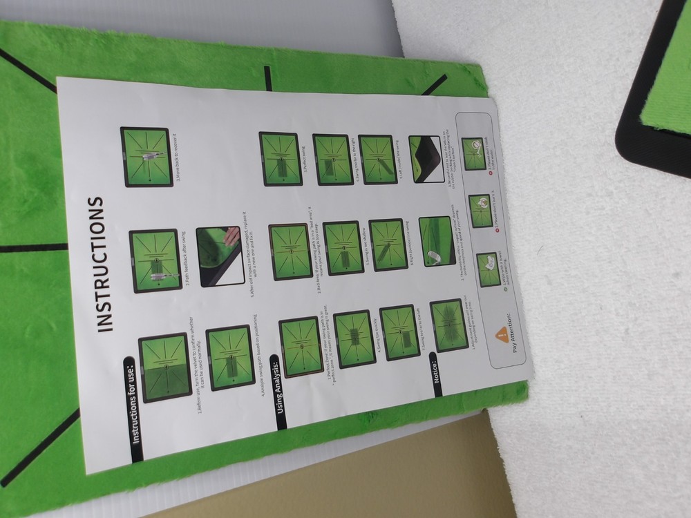 Heavy-Duty Golf Hitting Mat - Swing Path Feedback Golf Practice Mat