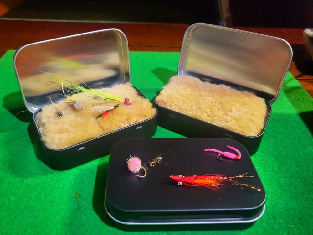 One Fly Box Old School Classic shearling wool lined  Fits Shirt Pocket