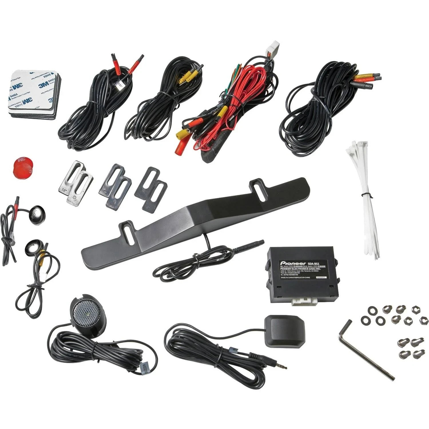 Pioneer SDA-BS1 Blind Spot Detection System Radar Kit License Plate Universal